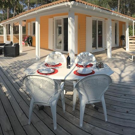 Chalet Orange Naturiste La Jenny Le Porge Buitenkant foto