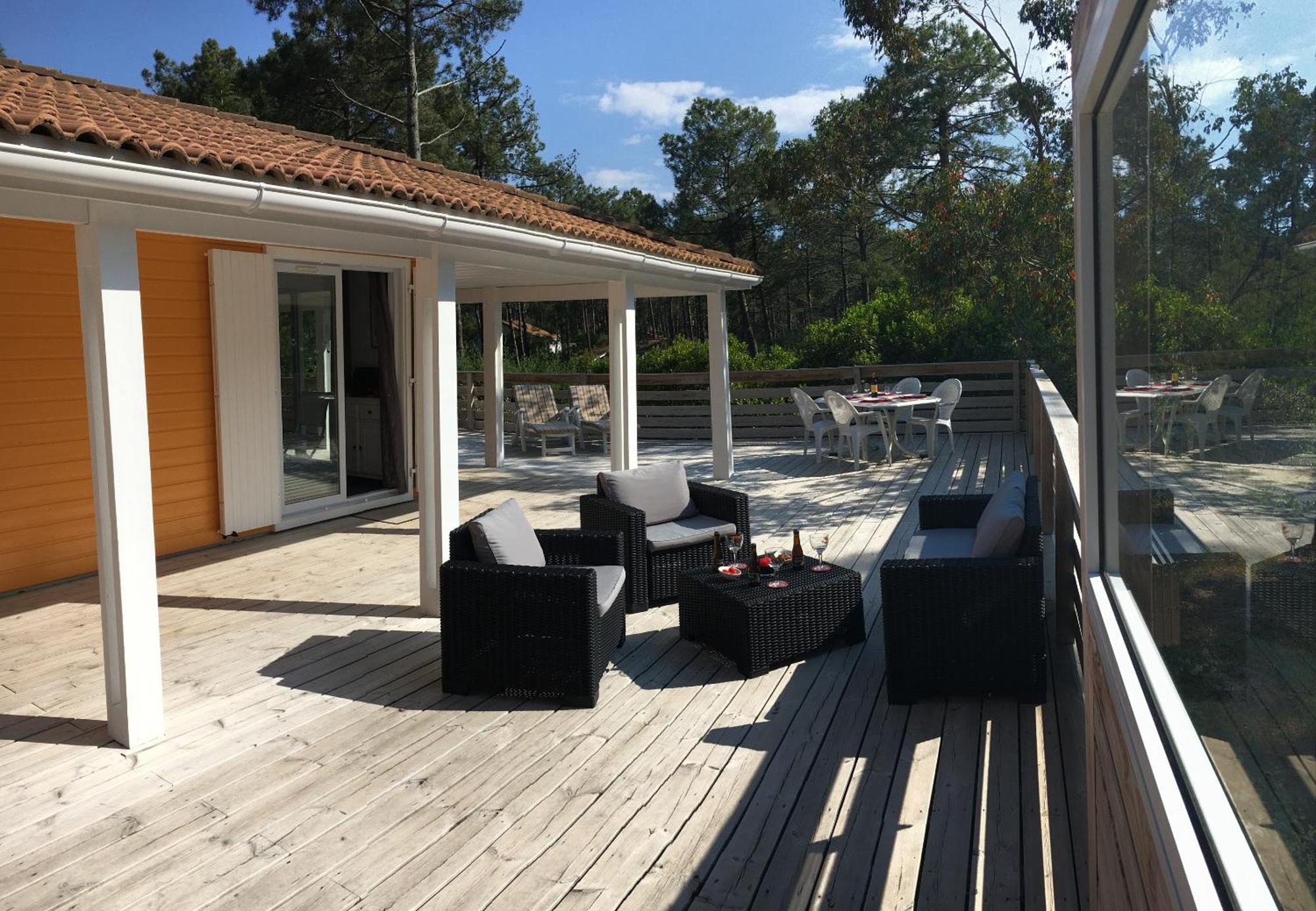 Chalet Orange Naturiste La Jenny Le Porge Kamer foto